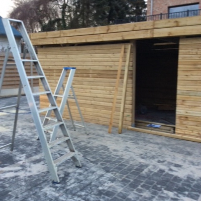 Houten berging